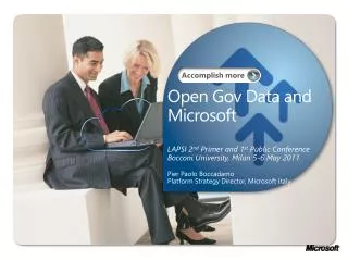 Open Gov Data and Microsoft