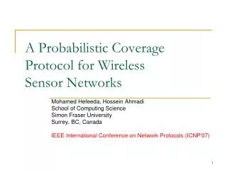 A Probabilistic Coverage Protocol for Wireless Sensor Networks