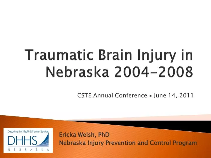 traumatic brain injury in nebraska 2004 2008