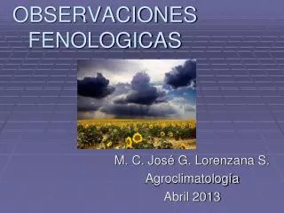 observaciones fenologicas