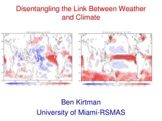 Disentangling the Link Between Weather and Climate