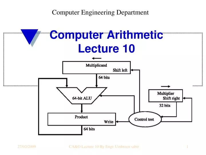 computer arithmetic lecture 10