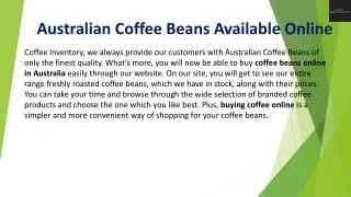 Buy Coffee Beans Online Queensland