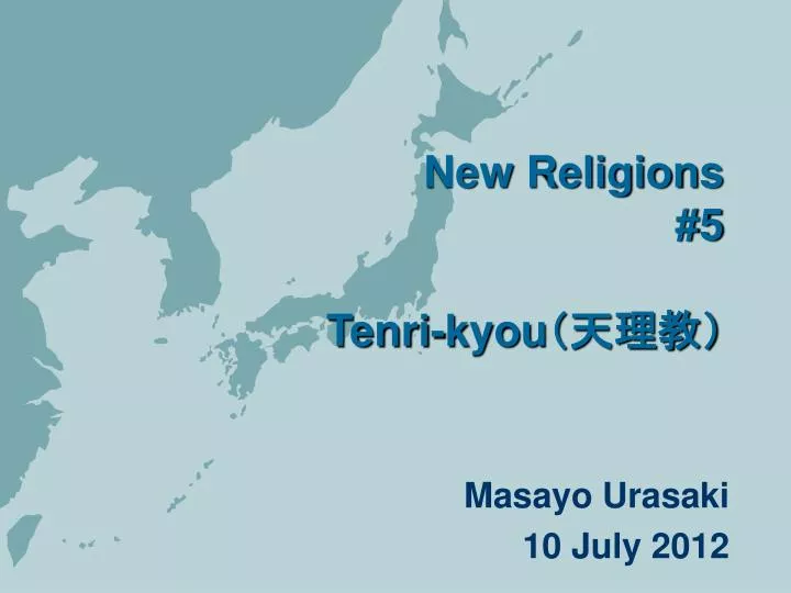 new religions 5 tenri kyou
