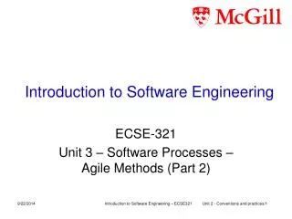 Introduction to Software Engineering