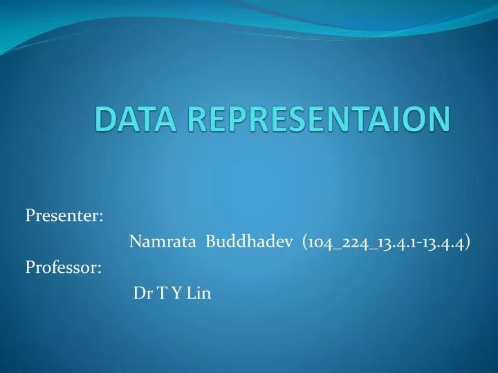data representaion