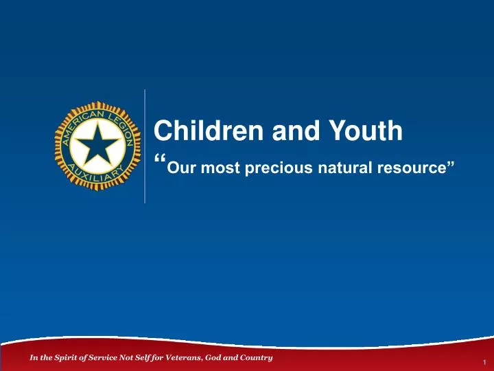 children and youth our most precious natural resource
