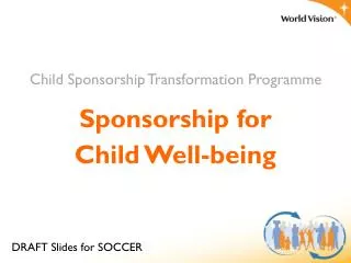 Sponsorship for Child Well-being