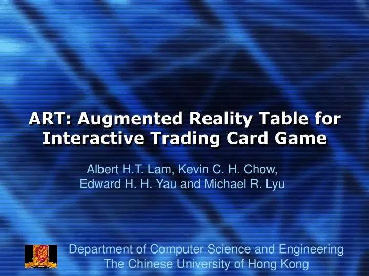 art augmented reality table for interactive trading card game