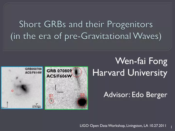 short grbs and their progenitors in the era of pre gravitational waves