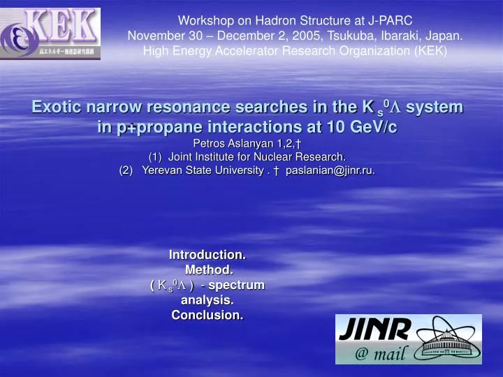 introduction method k s 0 spectrum analysis conclusion