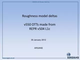 Roughness model deltas v550 OTTs made from REPR v504 L1c