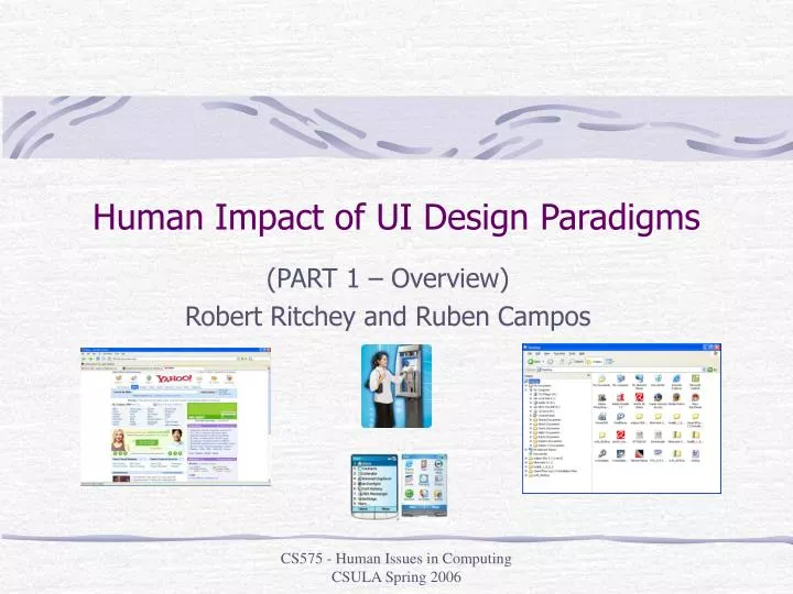 human impact of ui design paradigms