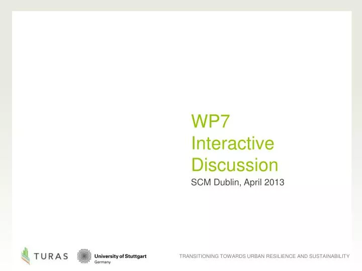wp7 interactive discussion