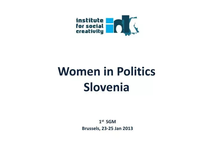 women in politics slovenia