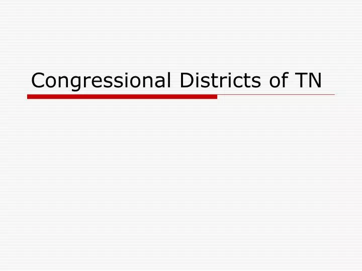 congressional districts of tn