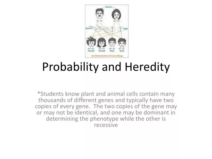 probability and heredity
