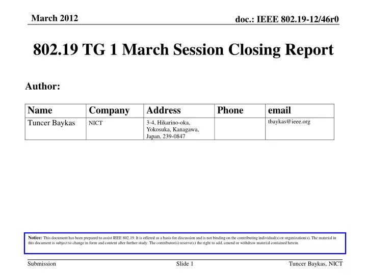 802 19 tg 1 march session closing report