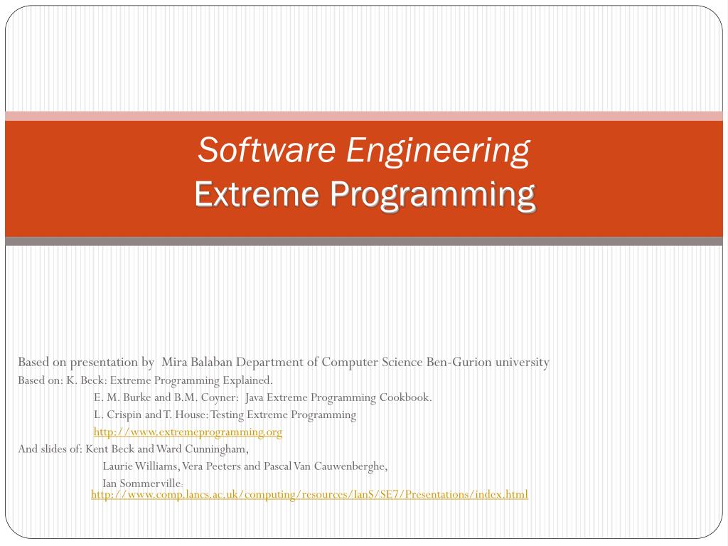 PPT - Software Engineering Extreme Programming PowerPoint Presentation ...