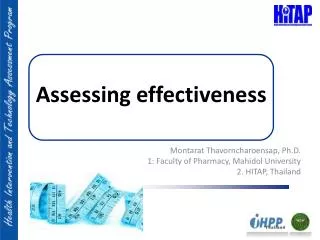 Assessing effectiveness