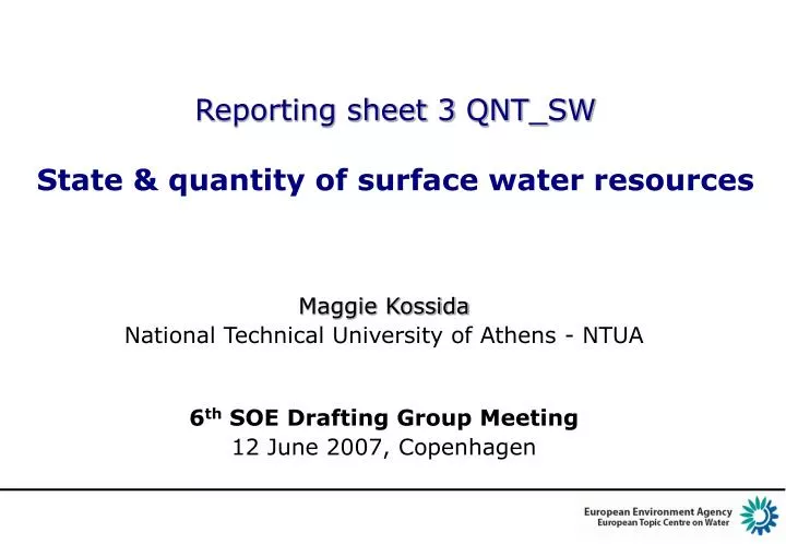 reporting sheet 3 qnt sw state quantity of surface water resources