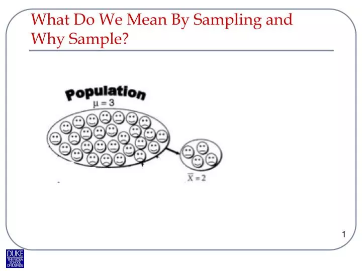what do we mean by sampling and why sample