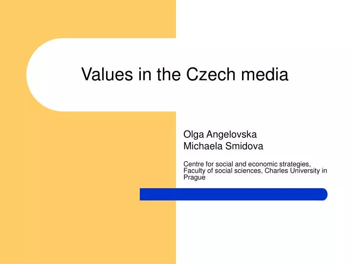 values in the czech media