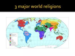 3 major world religions