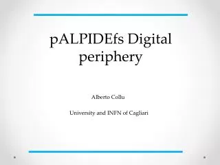 pALPIDEfs Digital periphery