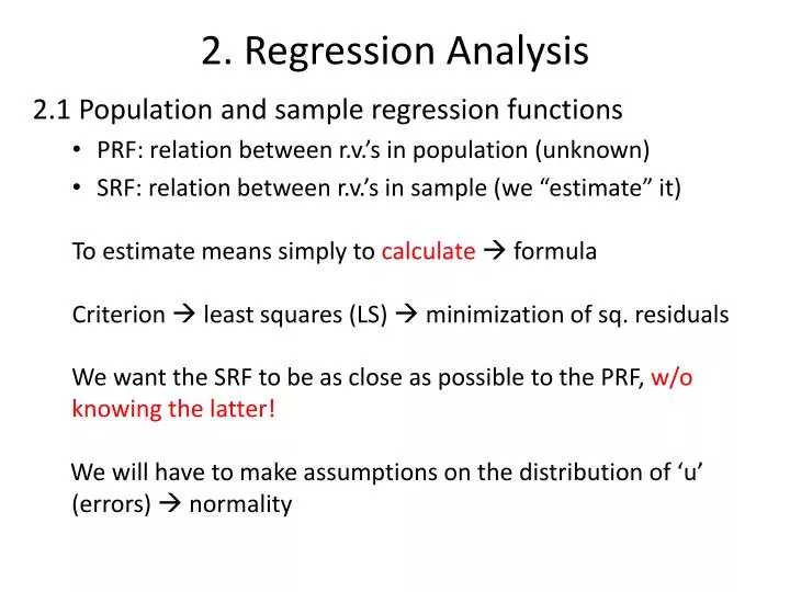 2 regression analysis