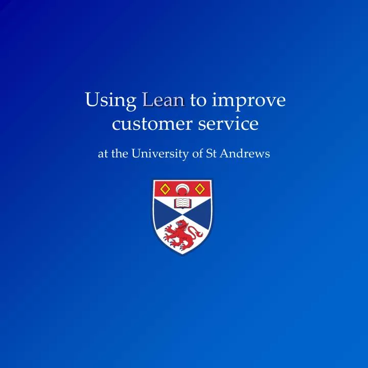 using lean to improve customer service