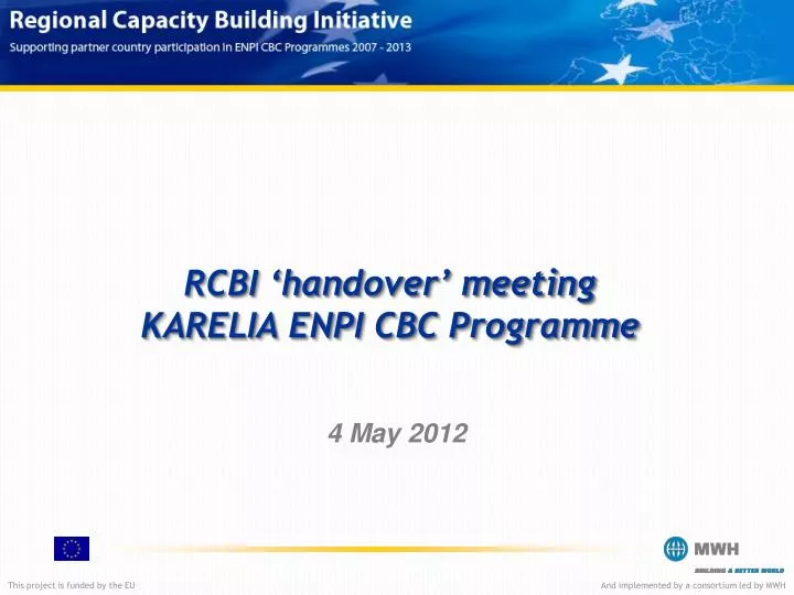 rcbi handover meeting karelia enpi cbc programme