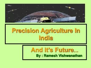 Precision Agriculture In India