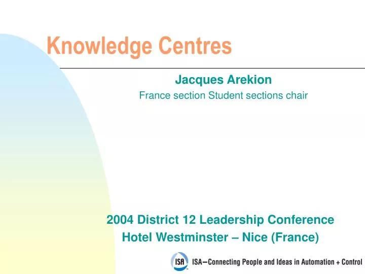 knowledge centres
