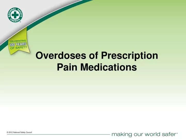 overdoses of prescription pain medications