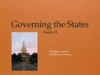 Governing the States