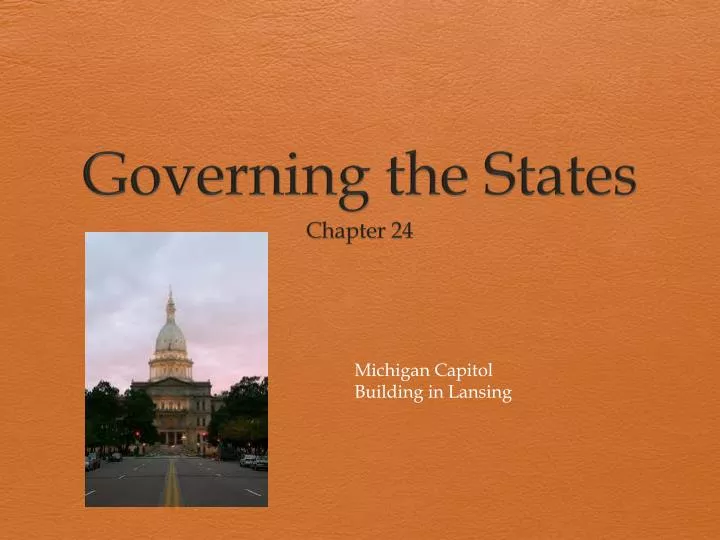 governing the states