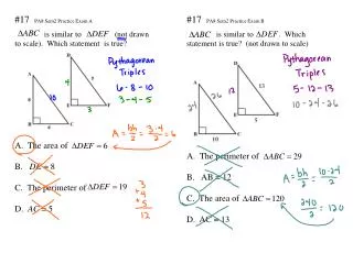 #17 PA8 Sem2 Practice Exam A