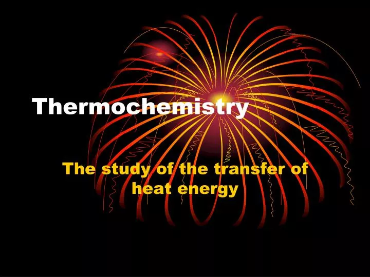 thermochemistry