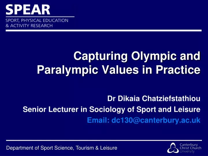 capturing olympic and paralympic values in practice