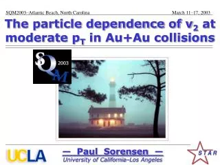 The particle dependence of v 2 at moderate p T in Au+Au collisions