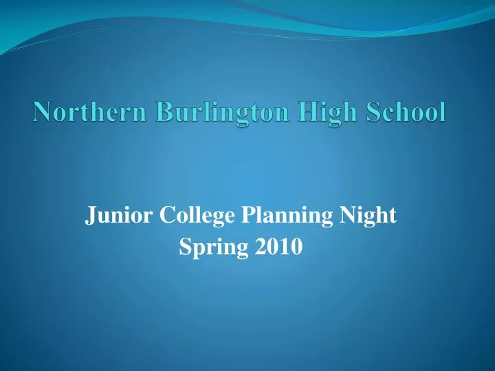 northern burlington high school