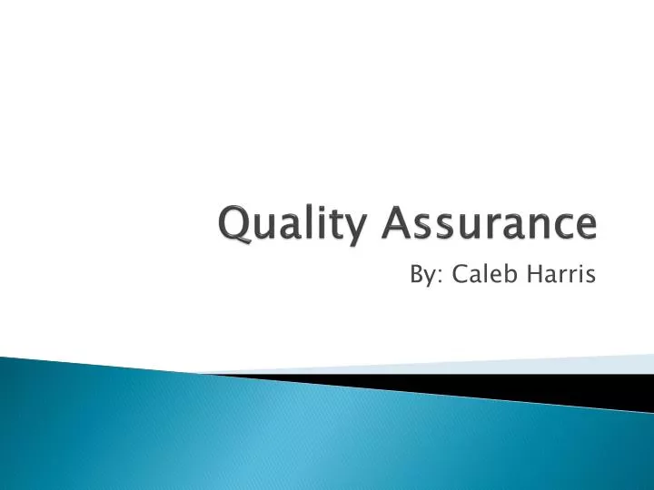 quality assurance