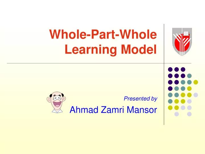 whole part whole learning model