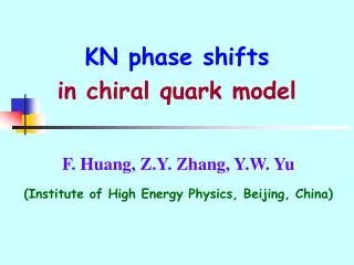 KN phase shifts in chiral quark model