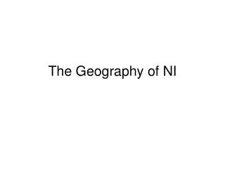 the geography of ni