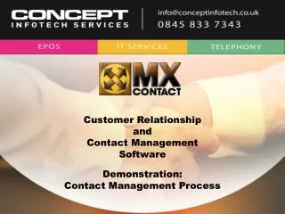 Customer Relationship and Contact Management Software