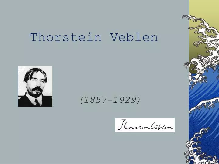 thorstein veblen