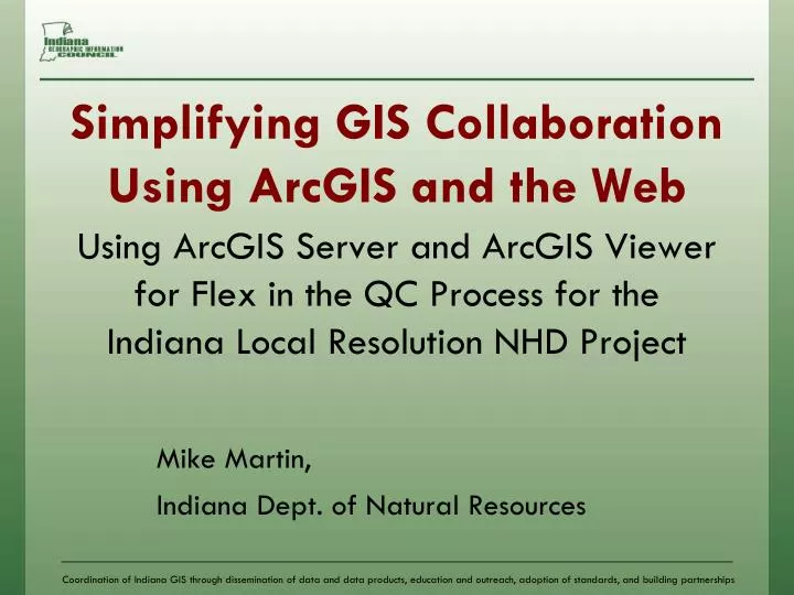 simplifying gis collaboration using arcgis and the web