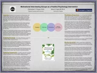 Motivational Interviewing Groups as a Positive Psychology Intervention